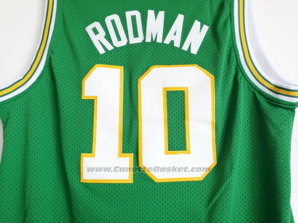 Maglia NCAA Oklahoma State Savages Dennis Rodman #10 Verde